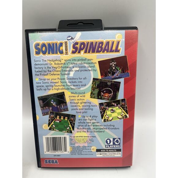 Sonic Spinball (Sega Genesis, 1993) Fast Free shipping! - Picture 2 of 10